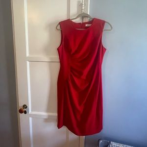 Calvin Klein red Sheath dress